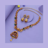 Padma-Lakshmi Traditional 925 Silver Necklace Set