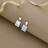 Minimalist Shell 925 Silver Drop Earrings