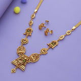 Sri Nidhiswara Traditional 925 Silver Necklace Set