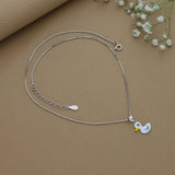Tiny Duck 925 Silver Kids Chain Pendant(3+ Years)