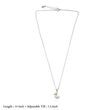 Tiny Duck 925 Silver Kids Chain Pendant(3+ Years)