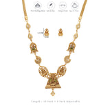 Sri Nidhiswara Traditional 925 Silver Necklace Set