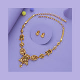 Sri Nidhiswara Traditional 925 Silver Necklace Set
