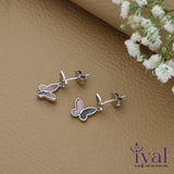 Twin Butterfly 925 Silver Drop Earring