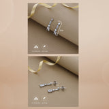 Sparkling 925 Silver Drop Earring