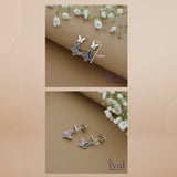 Twin Butterfly 925 Silver Drop Earring