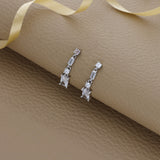Sparkling 925 Silver Drop Earring