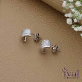 Enchanting Rose Gold Polish 925 Silver Stud