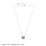Starry Mouse Rose Gold Polish 925 Silver Kids Chain Pendant(3+ Years)