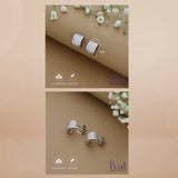 Enchanting Rose Gold Polish 925 Silver Stud