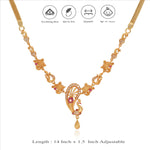 925 Silver Peacock Design Traditional Necklace
