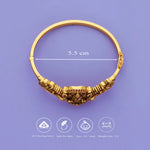 925 Silver Divine Lakshmi Gold Polish Kada
