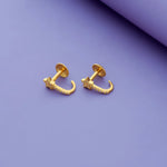925 Sterling Silver Star J Type Earrings