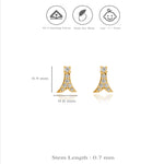 925 Silver Eiffel Elegance Stud Kid Earrings