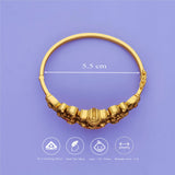 925 Silver Antique Gold-Plated Ganesha Kada