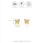 925 Silver Flutter Sparkle Kids Studs