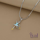 Dancing Doll Silver Pendent with Chain