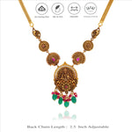 925 Silver Antique Lakshmi Temple Necklace