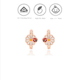 Chirpy Daisy 925 Sterling Silver Kids Hoop Earrings