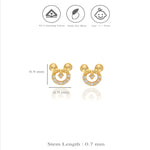 925 Silver Minnie Charm Kids Studs