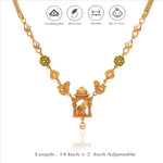 Antique Gold-Tone 925 Silver Elephant Necklace
