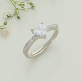 Little Heart Silver Ring For Women & Teen