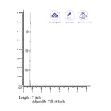 Beautiful Flower Charm Silver Anklet for Kids(5 - 10Years)