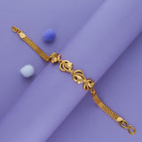Heart Harmony 925 Gold Polish Silver Bracelet