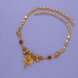 Vighnaharta Grace 925 Gold Polish Silver Necklace