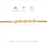 Heart Harmony 925 Gold Polish Silver Bracelet