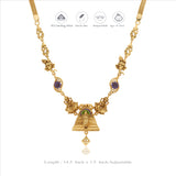 Vighnaharta Grace 925 Gold Polish Silver Necklace