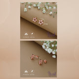 Sparkling Star Rose Gold Polish 925 Silver Stud