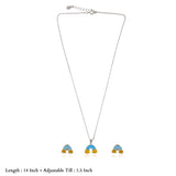 Magic Rainbow 925 Silver Kids Chain Pendent(3+ Years)