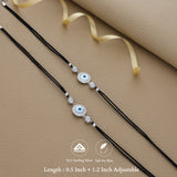 Evil Eye Thread 925 Silver Anklet