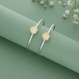 Lovely Flower Adjustable 925 Silver Kid Bangle(0 - 5Yrs)