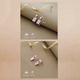 Minimalist Shell 925 Silver Drop Earrings