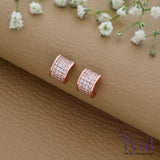 Enchanting Rose Gold Polish 925 Silver Stud