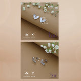 Pure Heart Rose Gold Polish 925 Silver Stud