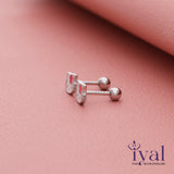 Hello Kitty Silver Stud for Kids & Teen(2+ Yrs)