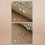 Pure Heart Rose Gold Polish 925 Silver Stud