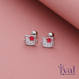 Hello Kitty Silver Stud for Kids & Teen(2+ Yrs)