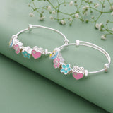 Charming Adjustable 999 Silver Kid Bangle(0 - 6Yrs)