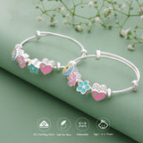 Charming Adjustable 999 Silver Kid Bangle(0 - 6Yrs)