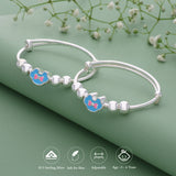 Bow Cloud Adjustable 999 Silver Kid Bangle(0 - 6Yrs)