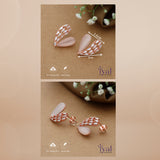 Gorgeous Heart Rose Gold Polish 925 Silver Stud