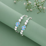 Bow Cloud Adjustable 999 Silver Kid Bangle(0 - 6Yrs)
