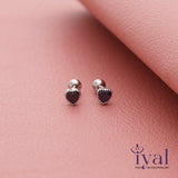 Chic Heart Silver Stud for Kids & Teen(1+ Yrs)