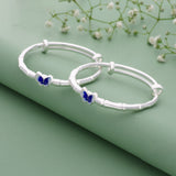 Beautiful Butterfly Adjustable 999 Silver Kid Bangle(0 - 6Yrs)