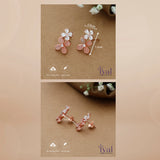 Two Step Flower 925 Silver Stud