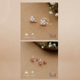 Trail Rose Gold Polish 925 Silver Stud